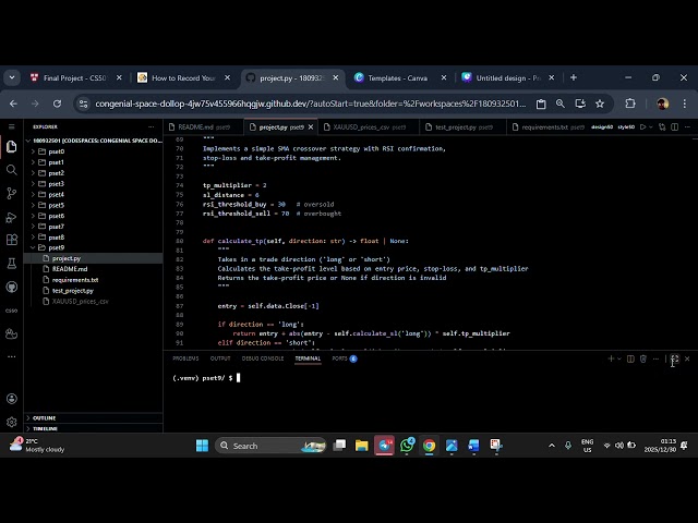 Backtesting a Trading Strategy with Python – CS50 Final Project