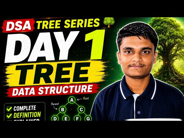 🌳 Tree Data Structure Explained in 30 Seconds | DSA Series #1 | Tree Definition