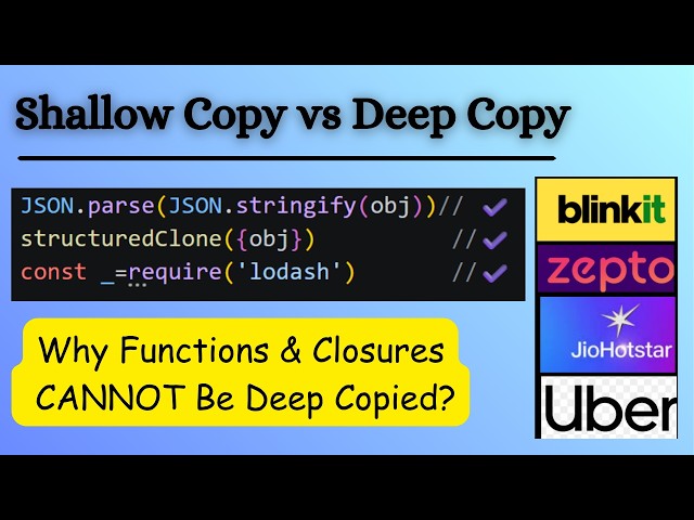 JS Interviews in 2026: Stop Learning Basic Shallow vs Deep Copy