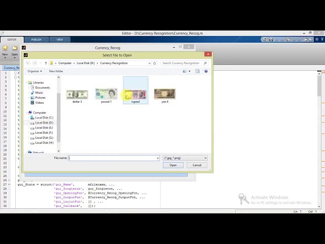 Currency Recognition Using Image Processing Matlab Project with Source Code