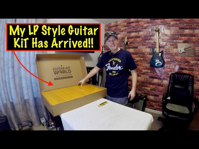 LP Style Guitar Build - Part 1: Unboxing & Gluing the Neck! #guitarkit #guitarbuilding #guitarrepair