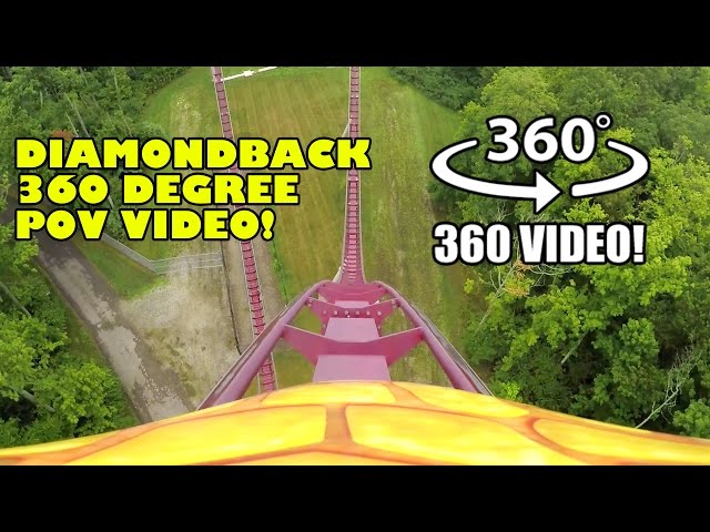 Diamondback Roller Coaster 360 Degree POV Kings Island Ohio