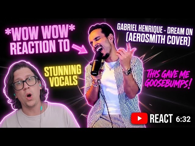 Gabriel Henrique - Dream On (Aerosmith Cover) #gabrielhenriquereaction #reaction