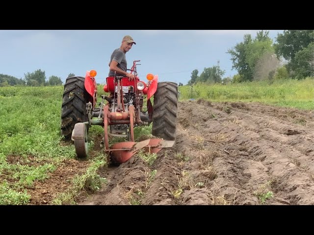 First trials plowing with Massey Ferguson 35e electric tractor