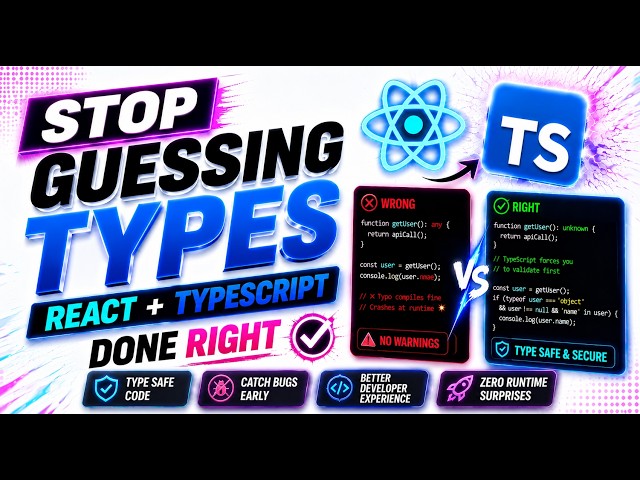 Stop Guessing Types — React + TypeScript Done Right  🚀