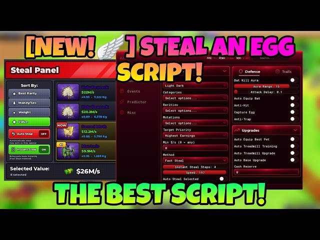 [NEW!] Steal an Egg SCRIPT -  INSTANT STEAL, AUTO DRONES, AUTO MECH BOSS, UNPATCHED AND MORE!