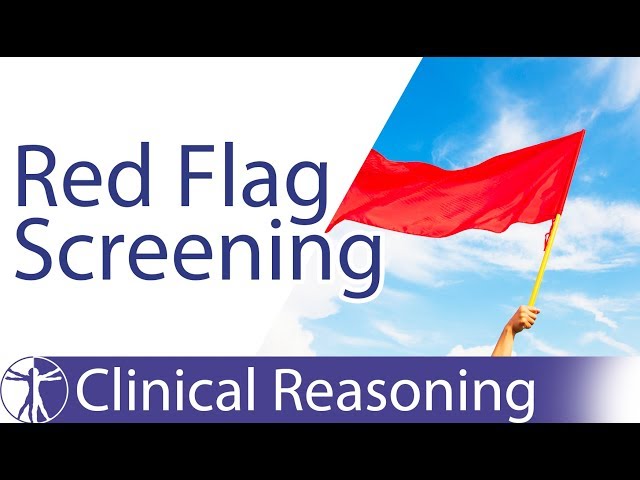 Screening for Red Flags in Physiotherapy