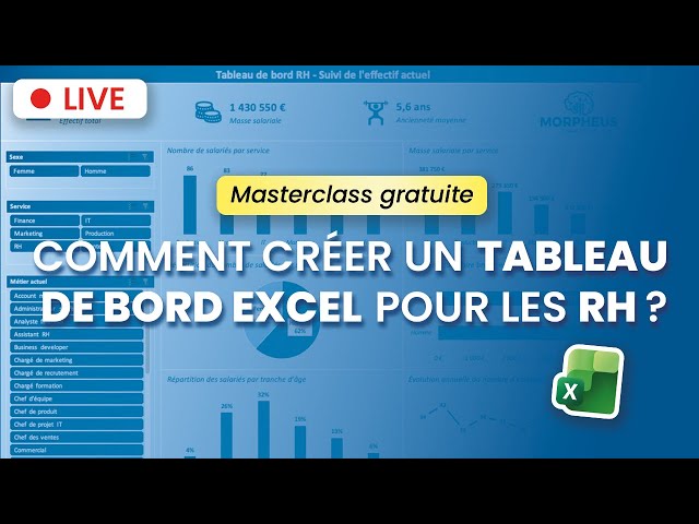 Webinaire - 1 heure pour créer un tableau de bord RH sur Excel !