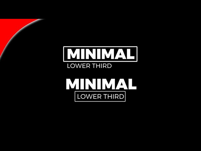 2 Simple and elegant lower thirds | Alight Motion 🔥🔥