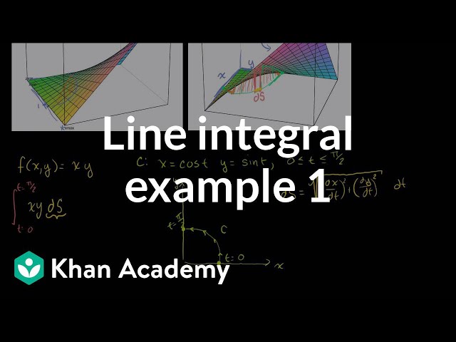 Line integral example 1 | Line integrals and Green's theorem | Multivariable Calculus | Khan Academy