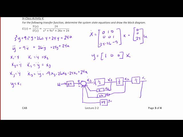 ECE320 Lecture2-2b: State Equation Solutions & Transfer Functions