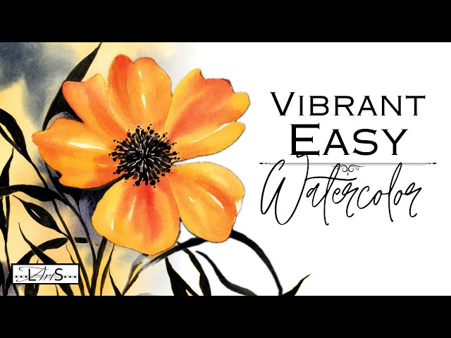 STUNNING Results! Beginner's Guide to Vibrant & Easy Step-by-Step Watercolor Flower Painting!