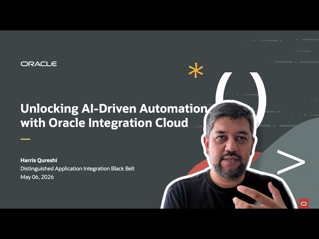 Developer Coaching Unlocking AI-Driven Automation with Oracle Integration Cloud