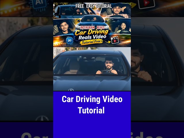Treading Car Driving Video Tutorial || Instagram Reels #shorts #viral
