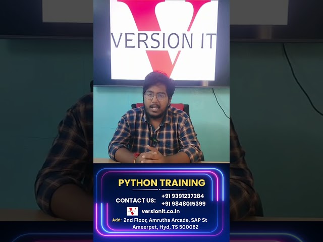 Aditya Shares His Python Training Experience at Version IT Hyderabad #pythontraining