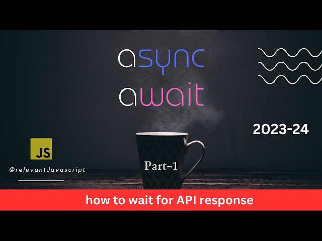async await javascript | learn how async await works  (in 7+ min) #asyncawait