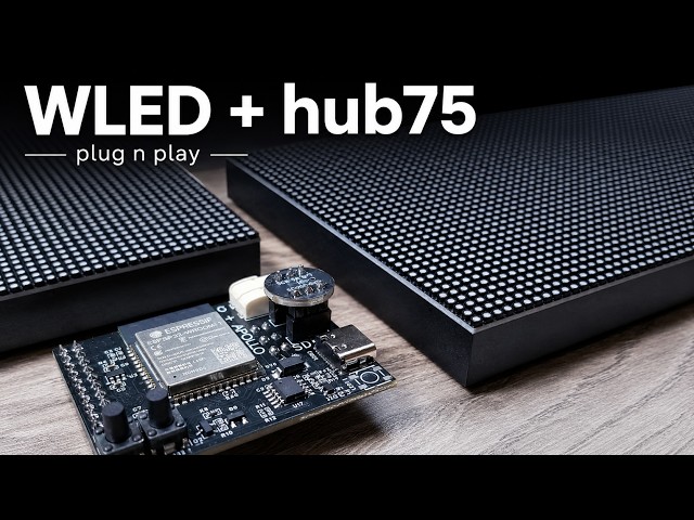 It Does Exist! EASY Plug n Play hub75 WLED Controller! Control 16,000 LEDs!