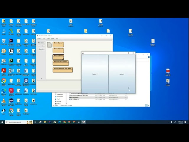 Java Swing 004: Creating Buttons in a Grid