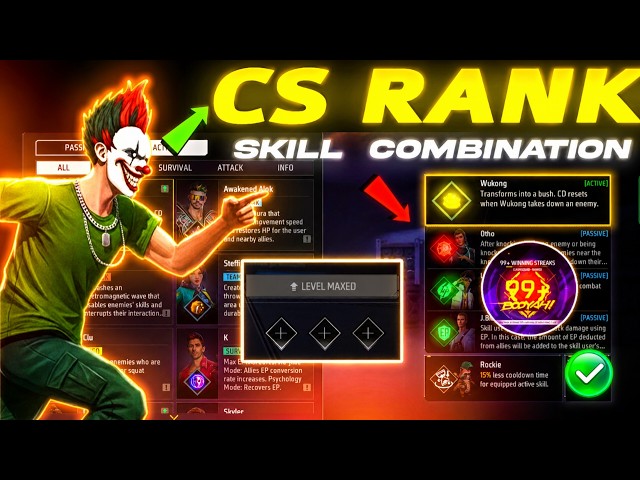 2 June 2026 🔥 HIGH DAMAGE SKILL COMBINATION | Best Character Skill for CS rank