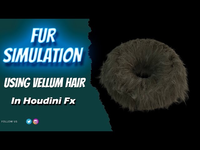 Fur Simulation Using Vellum Hair |  Houdini Fx | Houdini Zone |