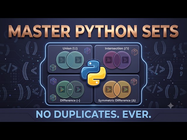 Stop Using Lists For This! (Python Sets)