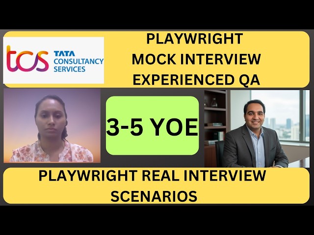 Playwright Automation Interview for Testers | QA Automation Interview | Playwright Tutorial