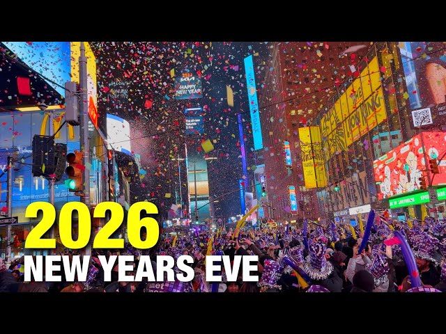 NYC Times Square New Years Eve 2026 Ball Drop Countdown Full