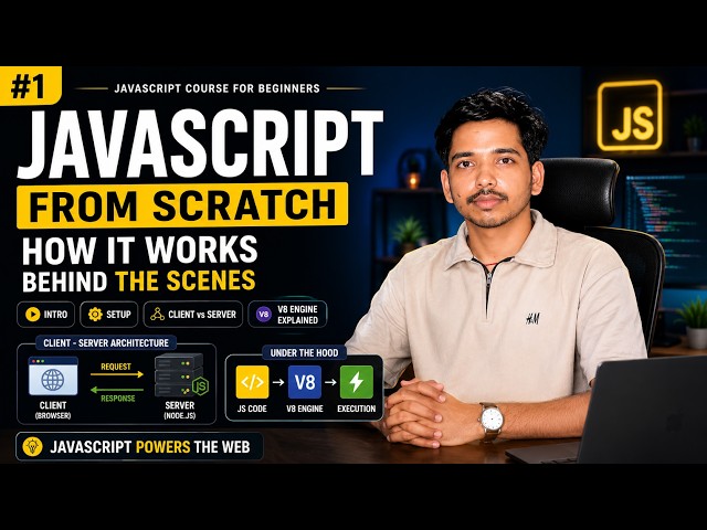 JavaScript Tutorial for Beginners | Introduction, Setup & How JS Works | Lecture 1