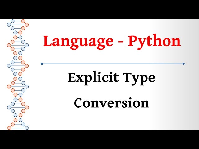 Language Tamil - Python Basics - Explicit Type Conversion