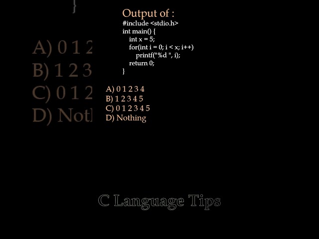 C Language Q&A Series (Q15) | C Programming Basics Explained | #shorts