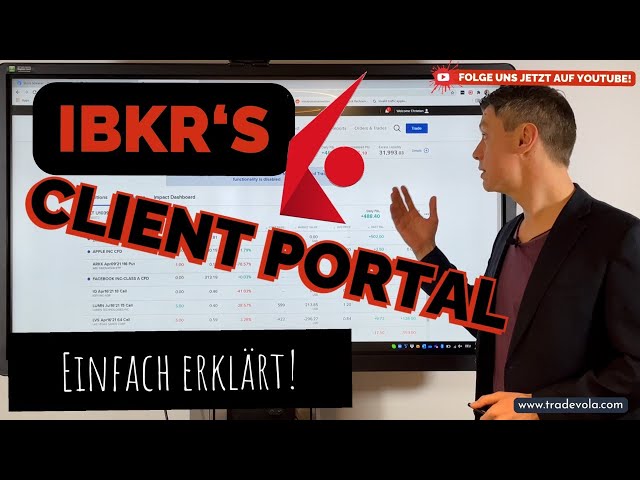 TUTORIAL Interactive Brokers Client Portal - Portfoliomanagement #trading