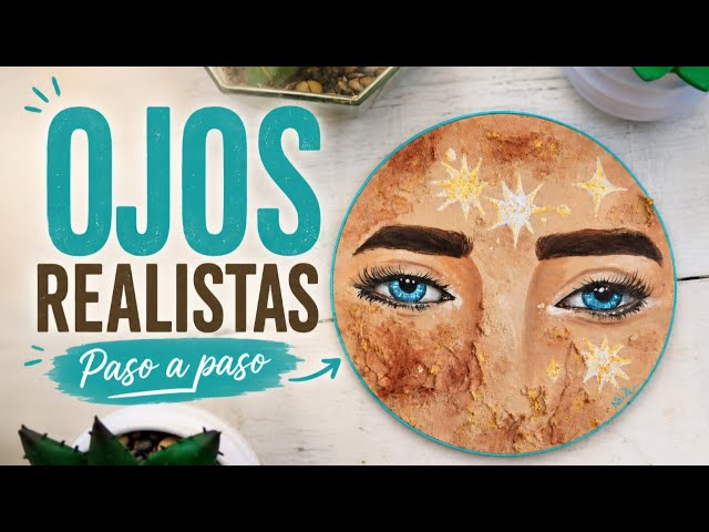 Cómo pintar OJOS REALISTAS paso a paso 🎨 | Tutorial de pintura en mini lienzo
