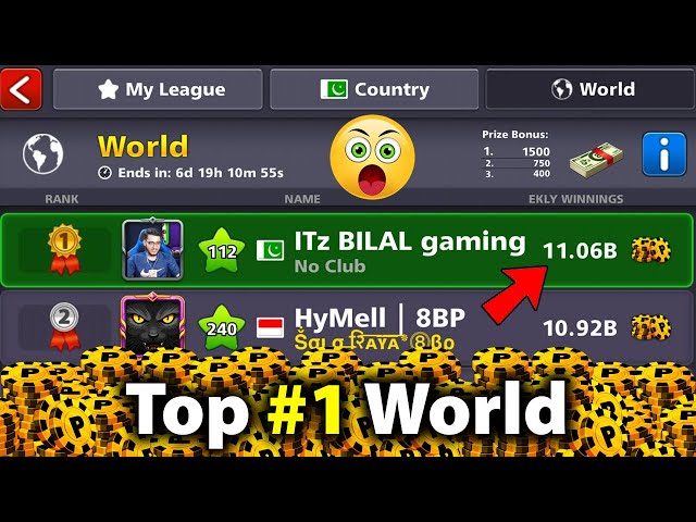 TOP 1 IN THE WORLD LEAGUE 8 BALL POOL