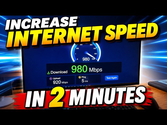 How to Get FASTER INTERNET on PC in Just 2 Minutes!⚡