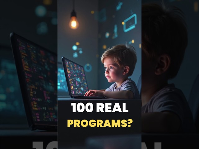 What Happens When a Kid Builds 100 Real Programs?