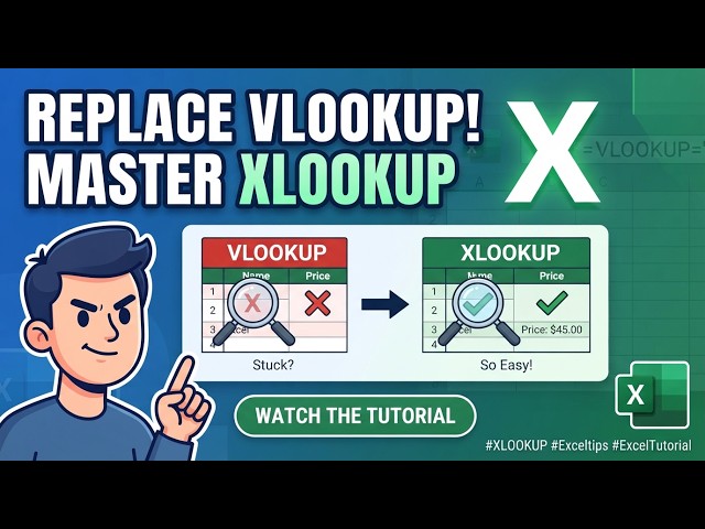 XLOOKUP in Excel Complete Tutorial with Examples: Replace VLOOKUP with XLOOKUP