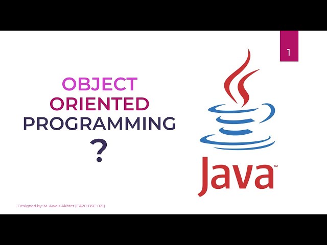 01 - OOP / Java Tutorial for Beginners | What Object Oriented Programming?