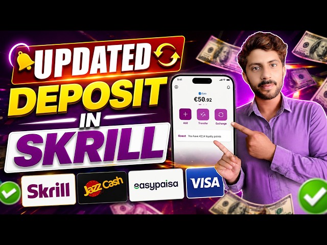 New Way to Fund Skrill Account in Pakistan — JazzCash/Easypaisa, Visa/Mastercard, Bank Transfer