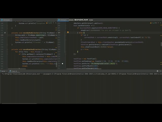 FTP Application JavaFX