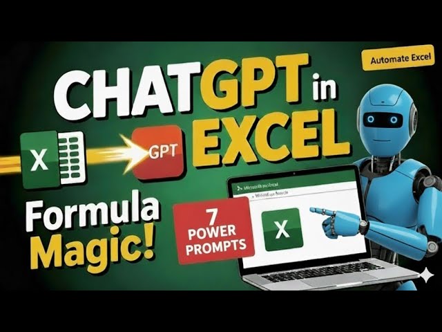 🚀 ChatGPT + Excel 2025: Automate XLOOKUP Formulas Instantly and Save Time! 🔥