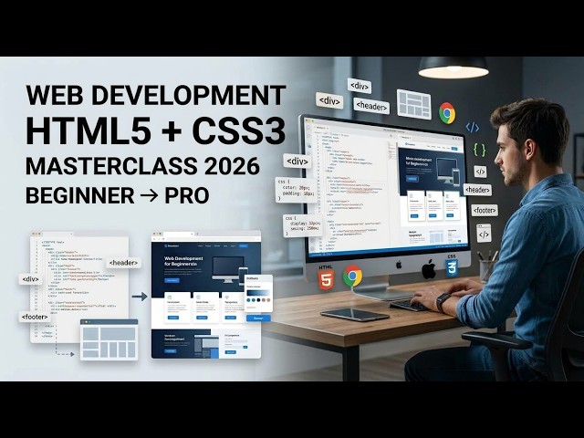 Web Development for Beginners 2026 | Ultimate HTML5 & CSS3 Masterclass