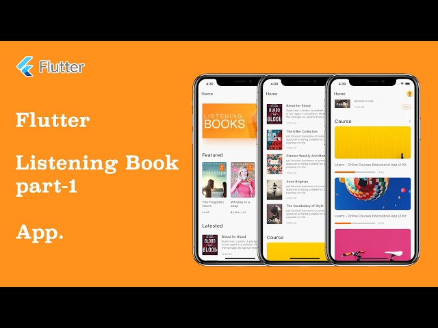 Flutter UI - Listening Book - part1 - SpeedCode