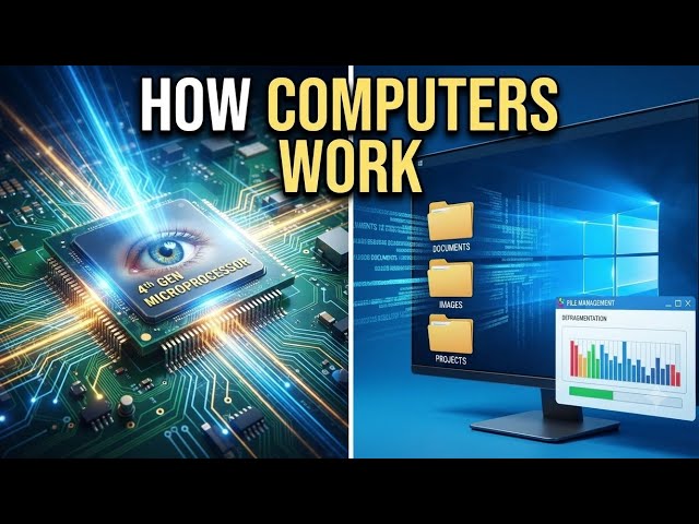 The Anatomy of a Computer: Hardware, Senses, and File Management Explained