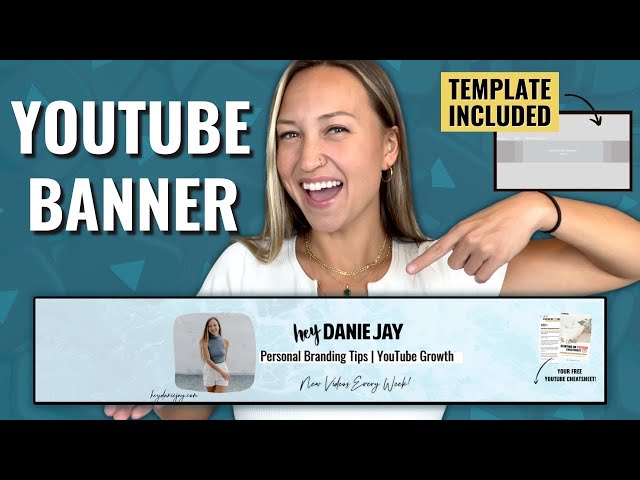 How to Make a YouTube Banner (Step-by-Step Tutorial w/ Canva) YouTube Channel Art Template Included
