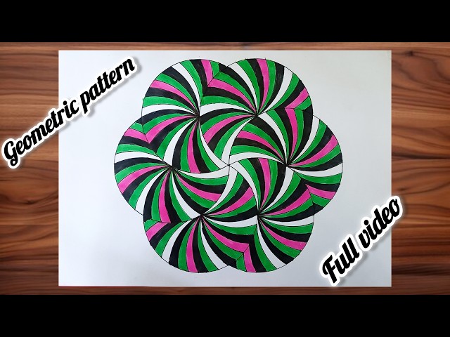 Easy 3D Geometric Pattern Drawing for Beginners | Simple Geometric Pattern Drawing Tutorial