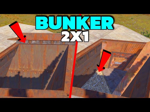 RUST 2X1 BUNKER BASE DESIGN Solo/Duo