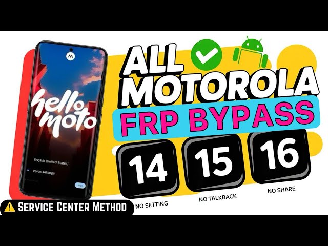 2026 Motorola Gmail Google FRP Bypass cost 0% | How to remove FRP Bypass Motorola Mobile