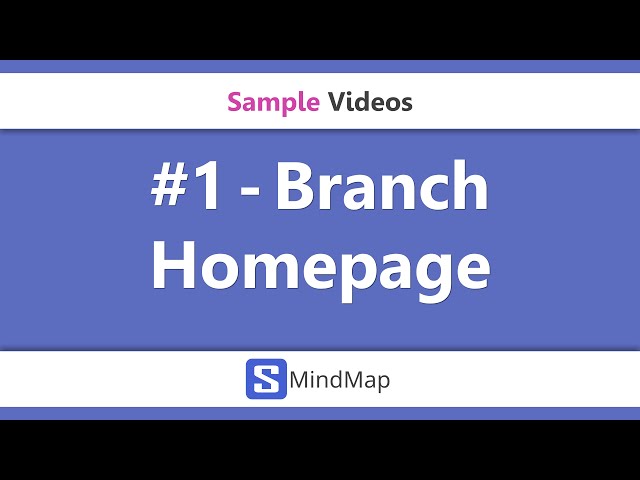 #1 - SMindMap Samples - Branch - Hompage of SMindMap