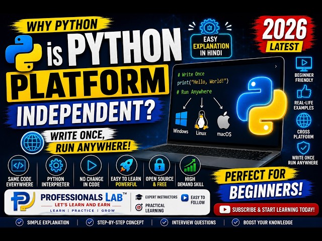 Why Python is Platform Independent? | Easy Explanation with Real-Life Example | Python for Beginners