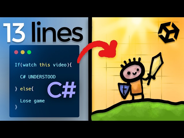 Learn these 13 LINES OF C# to START MAKING GAMES